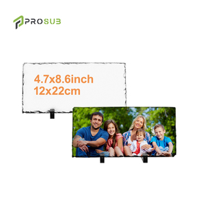 Prosub 12*22cm persegi panjang disesuaikan cetak Logo kosong batu sublimasi Slate bingkai foto - Product Image 1
