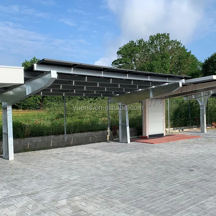 YUEN-S Solar Panel Car Port Solar Carport Structure Solar Carport Mounting System