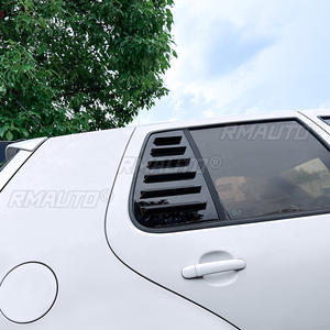 Car Rear <b>Window</b> Shutter <b>Cover</b> Trim <b>Window</b> Louver Side Vent Trim for Volkswagen Golf 4 MK4 1997-2006 Glossy Black/Carbon Look - Product Image 6
