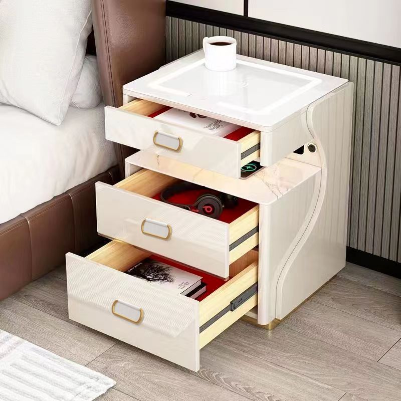 Blanco con diseño flotante (tres cajones)