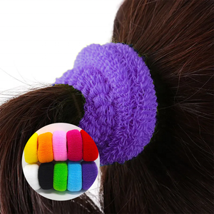 Élastiques à cheveux épais en coton sans couture, chouchous, bandeaux pour cheveux abondants et bouclés, pour le coiffage quotidien, élastiques flexibles en caoutchouc - Product Image 1
