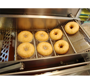 Mini friteuse commerciale électrique/gaz automatique à double rangée de beignets 110/220V faisant la ligne de machine à affordab - Product Image 4