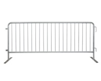 Barrière de contrôle des foules en métal, barricade en acier portable pour la sécurité des concerts sur route