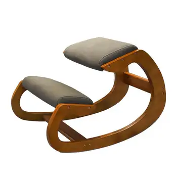 Luxury Wooden Ergonomic Kneeling Chair for Home and Office