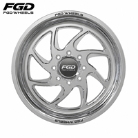 Jantes en alliage d'aluminium forgé sur mesure 22x12 24x12 24x14 26x16 8x6.5 8x170 8x180 polies pour Dodge Chevy 2500 3500 Ford F-250