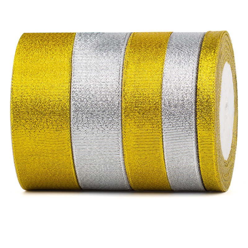 dorado 2,5 cm de ancho / 25 yardas