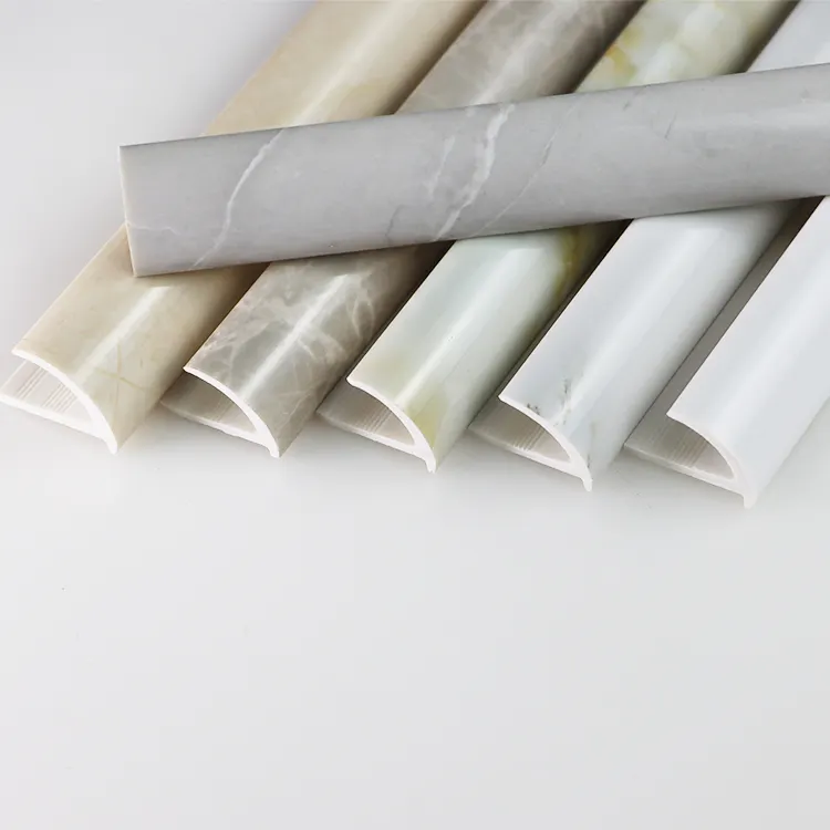 Hot sale PVC Plastic Ceramic Corner Trim for Marble Edge Decoration Custom