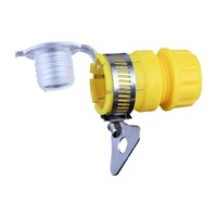 Nouveau connecteur de robinet multifonctionnel en plastique de type tube verrouillable 4/6 pouces LH-3121 Vert/jaune
