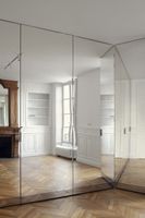 Armoire avec Portes Coulissantes Miroir, Meubles de Chambre Contemporains, Miroir de Pleine Longueur