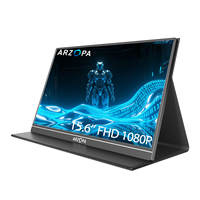 Moniteur portable Arzopa S1 Table 15,6 pouces à double écran USB Type C, meilleur moniteur de jeu chinois, moniteur LCD pour ordinateur portable, moniteur extérieur