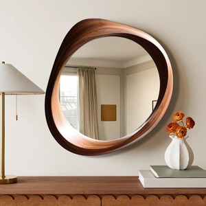 Hiện đại bằng gỗ tường gương tùy chỉnh kích thước thiết kế cho sang trọng Suites ấm cúng phòng đơn giản và hấp dẫn tường gương - Product Image 4