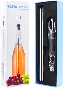 Bacchetta Refrigerante per <span class=keywords><strong>Vino</strong></span> in Acciaio Inossidabile, Raffreddatore Rapido, Decanter, Versatore, Asta per <span class=keywords><strong>Vino</strong></span> Ghiacciato, Aeratore per <span class=keywords><strong>Vino</strong></span> Rosso e Champagne, Accessori per Bar Domestico - Product Image 2