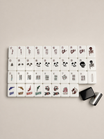 Mahjong d'Halloween à double couche, design original, haute qualité, 36 mm, 160 tuiles, jeu de mahjong pour le divertissement