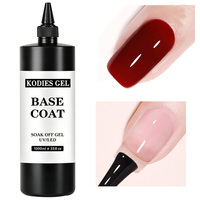 KODIES GEL Gummi-Basecoat HEMA TPO-frei UV-Gel Basis-Refill 1000ml/1KG Nagelstudio-Zubehör Klares Rohmaterial Gel-Nagellack