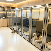 Caseta de Lujo Grande Personalizada de Acero Inoxidable para Animales, Corral de Cría para Perros, Jaula de Paseo, Jaulas Personalizadas de Fábrica para Perros Grandes