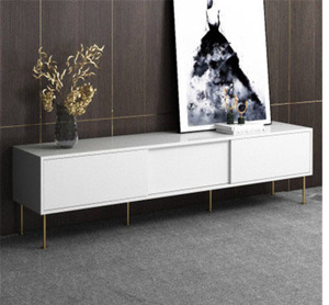 <span class=keywords><strong>Mobile</strong></span> <span class=keywords><strong>TV</strong></span> Moderno Minimalista a Tre Cassetti per Soggiorno, Mobiletto Rettangolare da Terra per Appartamento, Armadio Contenitore per Camera da Letto Matrimoniale - Product Image 2