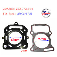 Racing 67mm 16mm CG 250CC CG250 250 Kit de segments de piston pour Lifan Zongshen Loncin refroidi par eau ATV Quad Dirt Bike moto