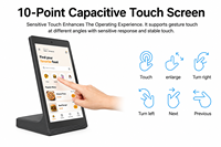 Tablette tactile Android LCD de 10,1/14/15,6 pouces pour menu de restaurant, support de tablette PC de table, kiosque pour menu numérique de restaurant