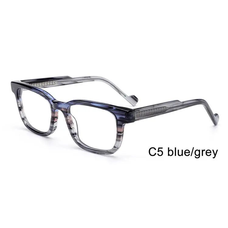 Toptan reçete gözlük İtalya asetat malzeme moda tasarımcıları gözlük gözlük camı çerçeveleri optik erkekler için