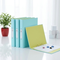 Reliure à anneaux en papier personnalisée avec des couleurs unies intérieures et extérieures, série pastel, fabriquée dans le Zhejiang