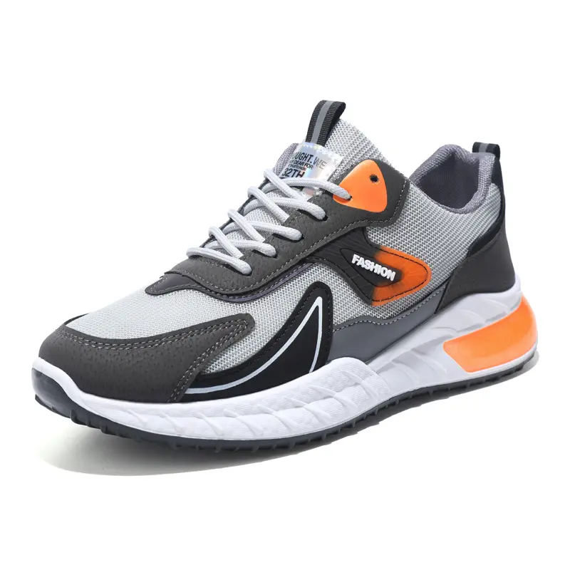 Lots De Stock De Liquidation Gray Mans Sport Groothandel Mode Hardlopen Thailand Voor Heren Vrijetijdsschoenen