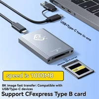 Lecteur de carte CFexpress Type B 10 Gbps, adaptateur USB3.2 Gen2, lecteur de carte portable Type A-C CF Express B pour Windows XP MAC