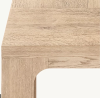 Table à manger rectangulaire contemporaine en chêne RH OEM, mobilier de salle à manger écologique pour ferme et appartement