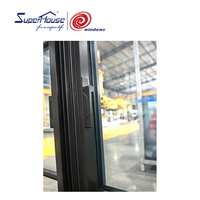 Ventana Americana NFRC TITL 24 con Rotura de Puente Térmico, Ventana Abatible Delgada, Combinación de Ventana Abatible Doble con Rejillas y Mosquitera