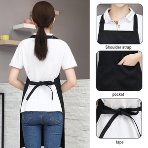 Chất Lượng Cao Biểu Tượng Tùy Chỉnh <span class=keywords><strong>Unisex</strong></span> Nhà Hàng Quán Cà Phê Nướng Nhà Bếp Tạp Dề Đồng Phục Nhà Nấu Ăn Làm Sạch Tạp Dề - Product Image 3