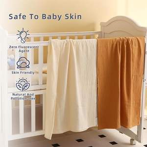 Cobertor de musselina para bebês feito de 70% bambu 30% algodão e seguro para a pele delicada do bebê - Product Image 5