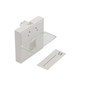 <span class=keywords><strong>Plaque</strong></span> frontale murale <span class=keywords><strong>Legrand</strong></span> française à port unique 45*45mm <span class=keywords><strong>blanche</strong></span> avec prise RJ45 Keystone pour utilisation par câble réseau - Product Image 3