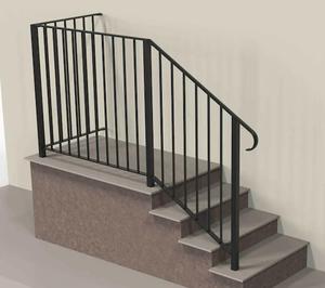 Phong Cách Châu Âu Ngoài Trời Thép Mạ Kẽm Lan Can Lan Can Trong Nhà Lan Can Cho Cầu Thang Sàn Nhảy Cao Tay Vịn - Product Image 4