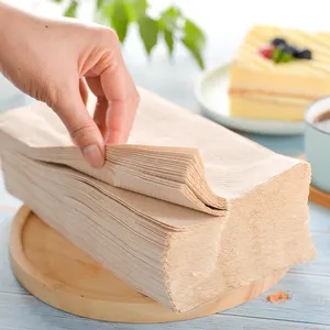 Customized Wholesale 100% Virgin Wood Pulp Dinner Paper Tissue Restaurant 1/8 Fold 2 Ply Napkin Paper