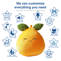 Oranje Pluche Speelgoed Kleurrijk Gevulde Vruchten Knuffels Zacht Oranje Perzik Gevuld Voor Feestartikelen Ornament Pluche Fruit Speelgoed