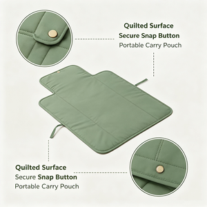 OEM Portable Foldable Baby Changing Pad Waterproof Travel Diaper Changing <b>Mat</b> Lightweight Compact Newborn <b>Nappy</b> Changing <b>Mat</b> - Product Image 3