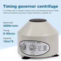 Centrífuga de Laboratorio J&R de Baja Velocidad, 10 ml * 6 Tubos, Centrífuga Eléctrica de Escritorio con Temporizador y Control de Velocidad
