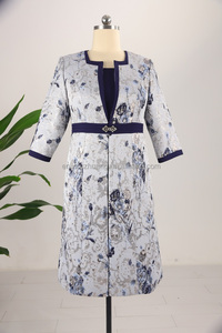 Vestidos Formales Clásicos para Mujer, Talla Grande, 100% Poliéster, Antiarrugas, Largo hasta la Rodilla, para Eventos Religiosos y Uso en Domingo - Product Image 4