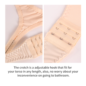 Caldo fuori un pezzo <span class=keywords><strong>intimo</strong></span> vedere attraverso <span class=keywords><strong>pizzo</strong></span> Sexy taglie forti da donna Shapewear Sexy Lingerie senza cuciture corpo senza schienale Shaper reggiseno - Product Image 5