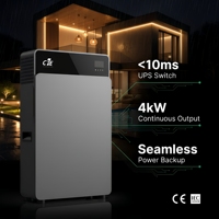 Sistema de Almacenamiento de Energía Híbrido Todo en Uno de 4kw con Batería de 8kwh LiFePO4, Respaldo Solar para el Hogar con Cargador MPPT