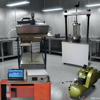 Testeur triaxial de sable saturé, de boue et d'argile, machine de test de sol automatique, équipement géotechnique de laboratoire