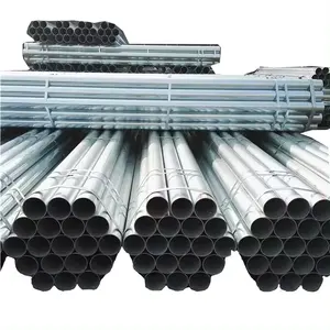 Hot Galvanized Steel Pipe Thin Wall 20mm EMT ERW Technique JIS Certified Welding Punching Services Available 6m 12m Lengths