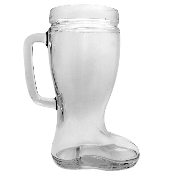 Glass Beer Boot 1 Liter Glass Beer Mugs/glasses Oktober Fest Style