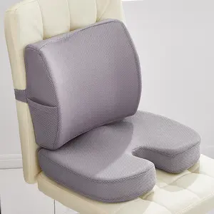 Traagschuim Lendensteun Kussen Orthopedische Rugleuning Zitkussenset Voor Autostoel Rugleuning