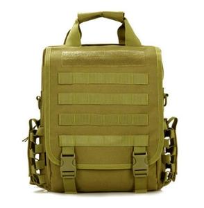 SB04 <b>Khaki</b> Tactical <b>Backpack</b> Handbag Messenger Inclined Shoulder Bag Outdoor Multi-function Tactical Waterproof Molle - Product Image 1