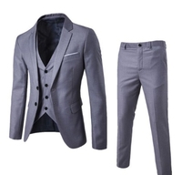Veste de costume élégante sur mesure pour homme, coupe ajustée, 3 pièces, pour mariage, fête, affaires, décontracté, simple boutonnage