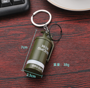 Porte-clés personnalisé populaire <span class=keywords><strong>grenade</strong></span> fragmentaire métal coquille de fumée jeu approche finale grenades paralysantes artificielles porte-clés - Product Image 3