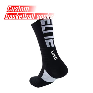 Chaussettes de basketball personnalisées de haute qualité pour hommes, chaussettes de sport, chaussettes mi-mollet, chaussettes athlétiques à fond éponge pour hommes et femmes, design personnalisé - Product Image 1