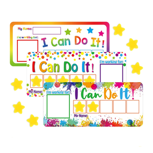 Tableau de récompenses magnétiques I Can Do It Token Board Tableau de comportement à la maison Étoile positive Boîte d'objectifs personnalisable Incitations - Product Image 1
