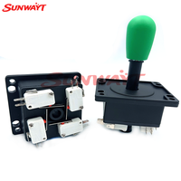 Manette de jeu d'arcade américaine style HAPP, contrôleur 4/8 directions en plastique et métal, 12V, pièces de rechange anglaises pour borne à monnayeur