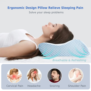 Cuscino Cervicale Anti-Russamento TEXPACK Ergonomico in Memory Foam a Lento Ritorno per Supporto del Collo e Sollievo dal Dolore Personalizzabile OEM/ODM - Product Image 2